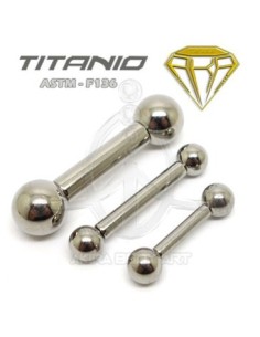 Barbell Titanio. Rosca Interna - GROSOR 2
