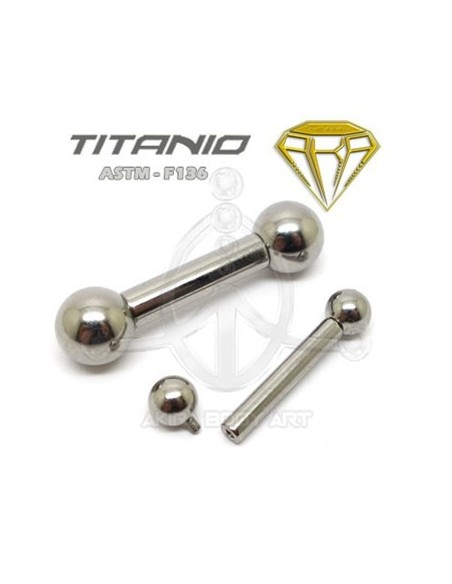 Barbell Titanio. Rosca Interna - GROSOR Barbell Titanio. Rosca Interna - GROSOR