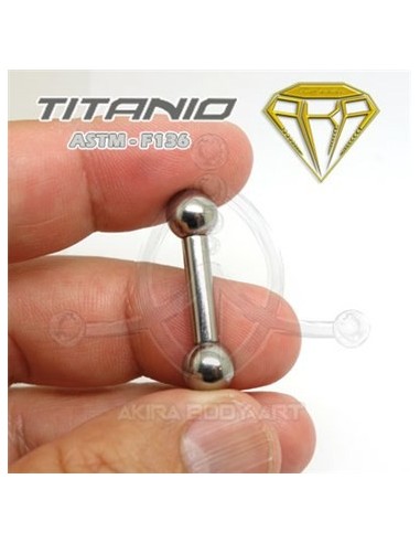 Barbell Titanio. Rosca Interna - GROSOR