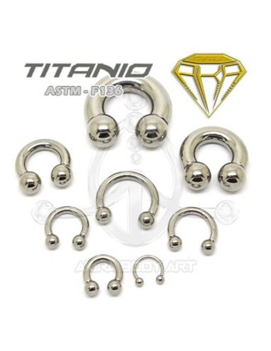 Circular Barbell GROSOR Titanio.