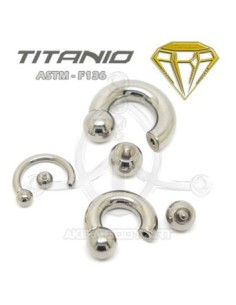 Circular Barbell GROSOR Titanio. 2