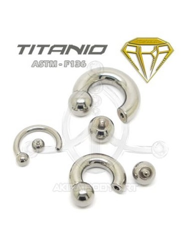 Circular Barbell GROSOR Titanio.
