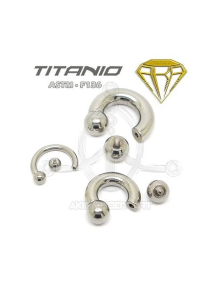 Circular Barbell GROSOR Titanio. Circular Barbell GROSOR Titanio.