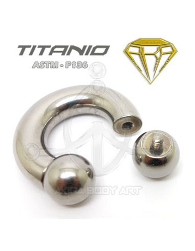 Circular Barbell GROSOR Titanio.