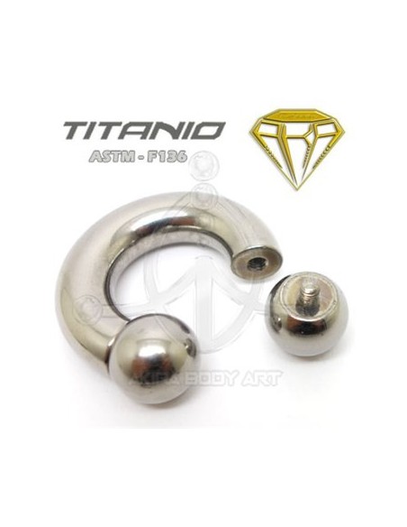 Circular Barbell GROSOR Titanio. Circular Barbell GROSOR Titanio.