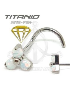 Nostril 3 ÓPALOS Engar. Titanio