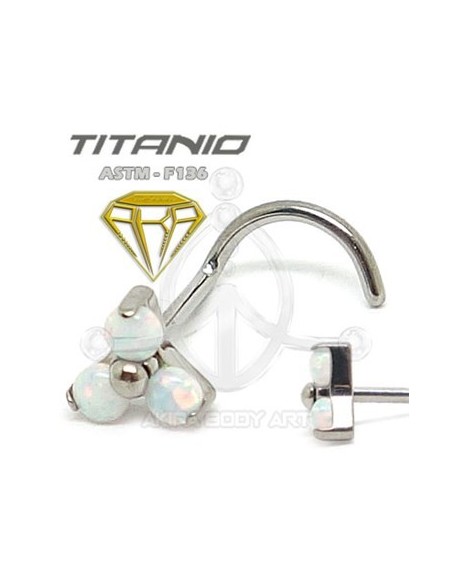 Nostril 3 ÓPALOS Engar. Titanio