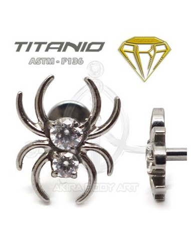 Labret ARAÑA. Rosca Interna