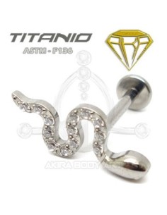 Labret SERPIENTE. Rosca Interna
