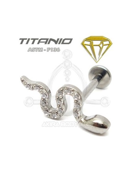 Labret SERPIENTE. Rosca Interna Labret SERPIENTE. Rosca Interna
