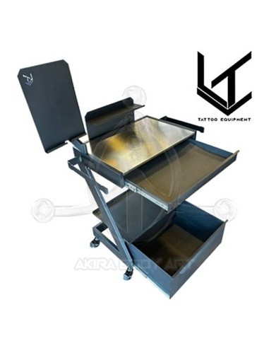 Mesa de trabajo 2 baldas y cajones