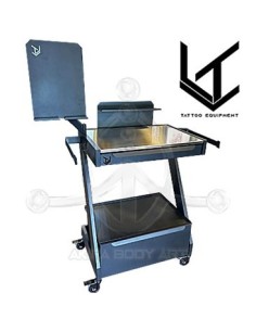 Mesa de trabajo 2 baldas y cajones 2