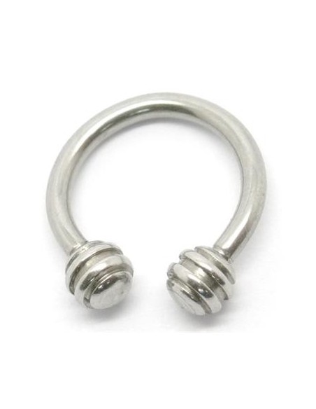 Circular barbel bola forma Circular barbel bola forma