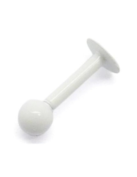 Labret bola de acero blanco