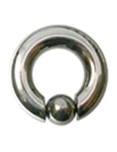 Aro con bola titanio crudo 2