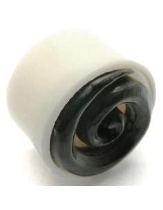 Dilatador hueso blanco con espiral relieve negra