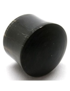 Dilatador plug hueso negro macizo