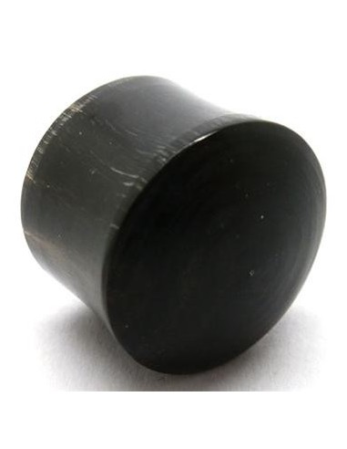 Dilatador plug hueso negro macizo