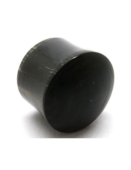 Dilatador plug hueso negro macizo Dilatador plug hueso negro macizo