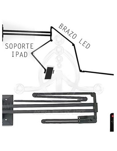 Lámpara Led PARED + Soporte Ipad