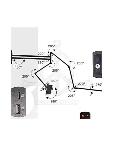 Lámpara Led PARED + Soporte Ipad Lámpara Led PARED + Soporte Ipad