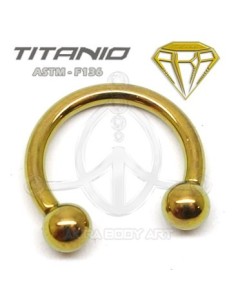 Circular Barbell Titanio R. Interna - ANOD. ORO 2