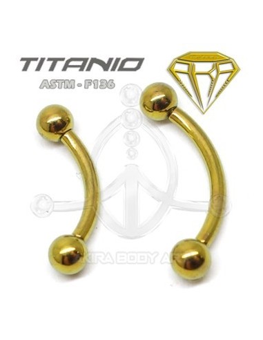 Minibanana Titanio R. Interna. ANOD. ORO