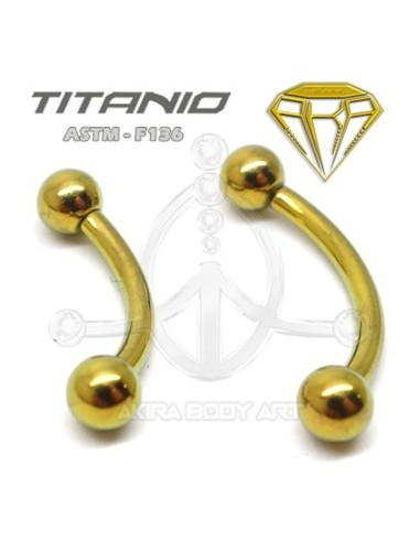 Minibanana Titanio R. Interna. ANOD. ORO