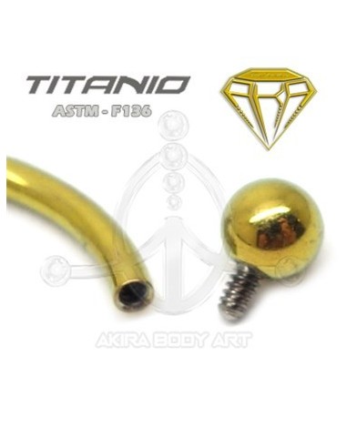 Minibanana Titanio R. Interna. ANOD. ORO