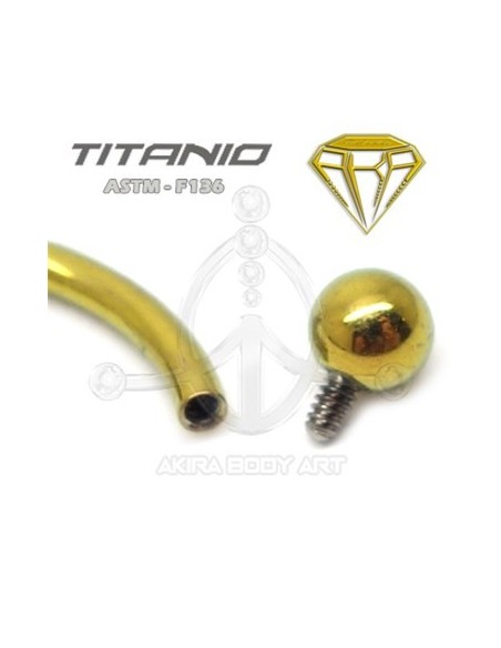 Minibanana Titanio R. Interna. ANOD. ORO Minibanana Titanio R. Interna. ANOD. ORO