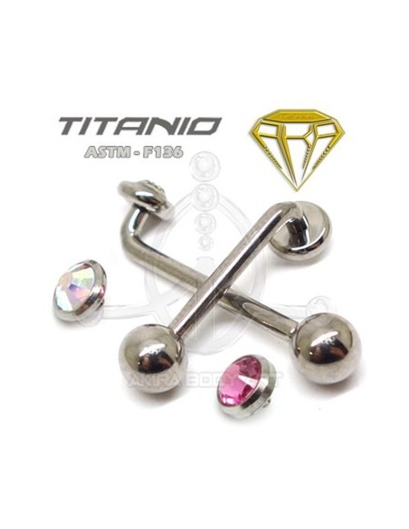Barbell Christina Titanio R. INTERNA - 4mm Barbell Christina Titanio R. INTERNA - 4mm