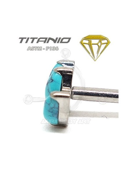 Labret 3 Pétalos - Titanio Rosca Interna Labret 3 Pétalos - Titanio Rosca Interna