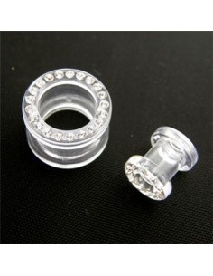 Túnel con rosca Joyas Transparente