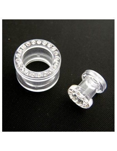 Túnel con rosca Joyas Transparente