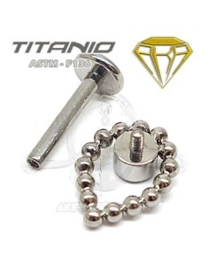 Labret Lágrima y Joya  – Titanio Rosca Interna 2
