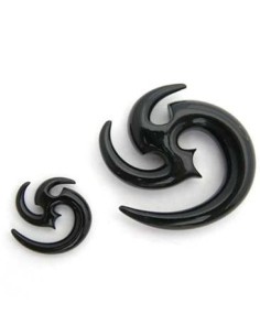 Espiral Acrílico. TRIBAL NEGRO