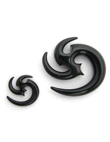Espiral Acrílico. TRIBAL NEGRO