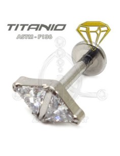 Labret Rombo Joyas – Titanio Rosca Interna