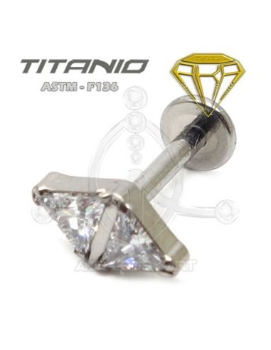 Labret Rombo Joyas – Titanio Rosca Interna