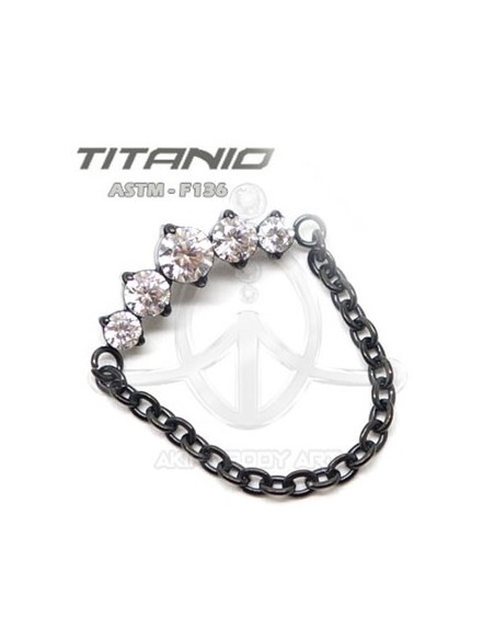 Repuesto corona de joyas con cadena - NEGRO Repuesto corona de joyas con cadena - NEGRO