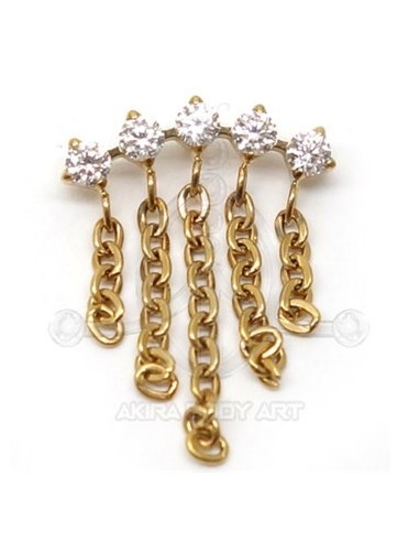 Repuesto Joyas Curvas - Cortina de Cadenas ORO