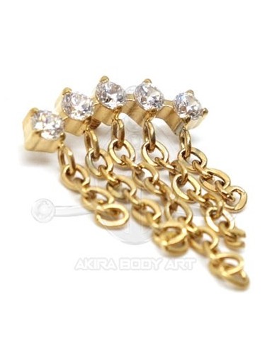 Repuesto Joyas Curvas - Cortina de Cadenas ORO