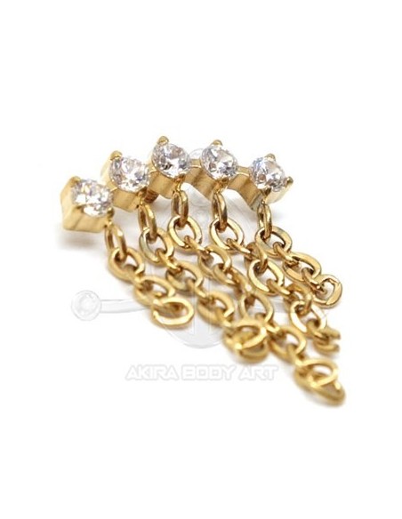 Repuesto Joyas Curvas - Cortina de Cadenas ORO Repuesto Joyas Curvas - Cortina de Cadenas ORO