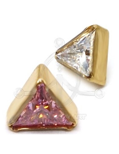 Repuesto Triángulo con Joya – ORO (PVD)