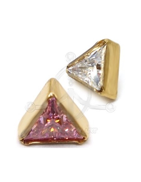 Repuesto Triángulo con Joya – ORO (PVD) Repuesto Triángulo con Joya – ORO (PVD)