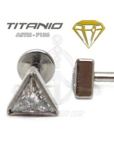Labret Triángulo con Joya 2