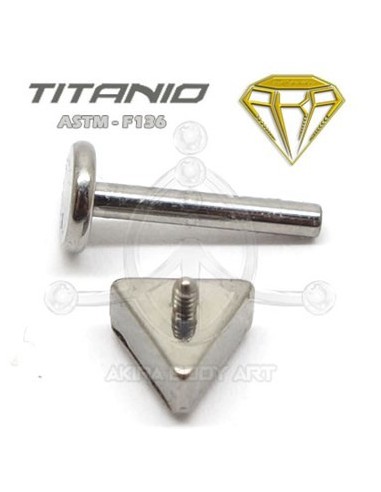 Labret Triángulo con Joya