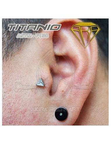 Labret Triángulo con Joya