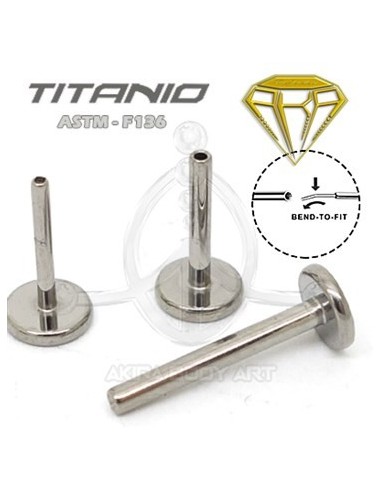 Barra PUSH-PIN con forma de Labret