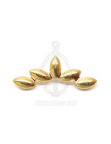 Repuesto Cinco Óvalos - ORO (PVD)